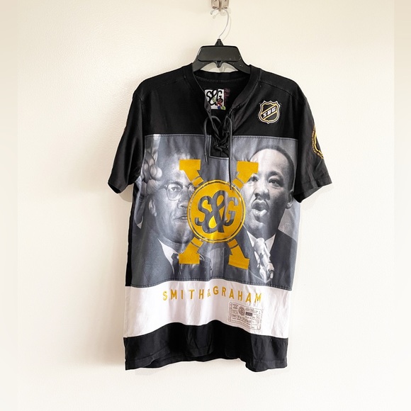 Smith & Graham MLK / Malcolm X Shirt I Have A Dream Preowned Medium - Picture 2 of 9